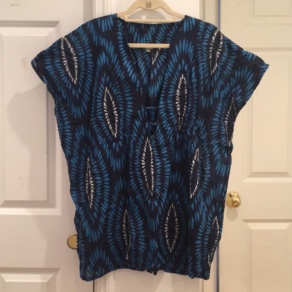 Echo Size Small Blue Patterned Women's Kaftan